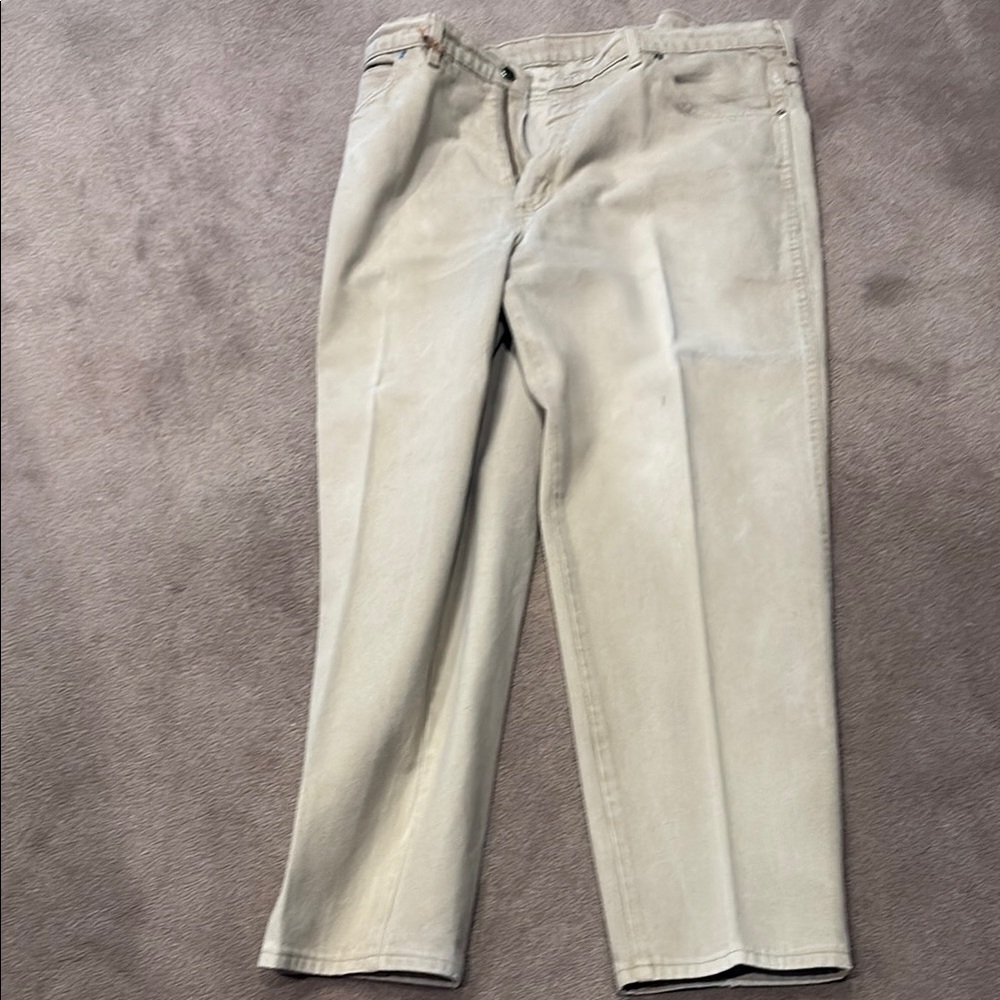 Lands end 40/30 beige jeans